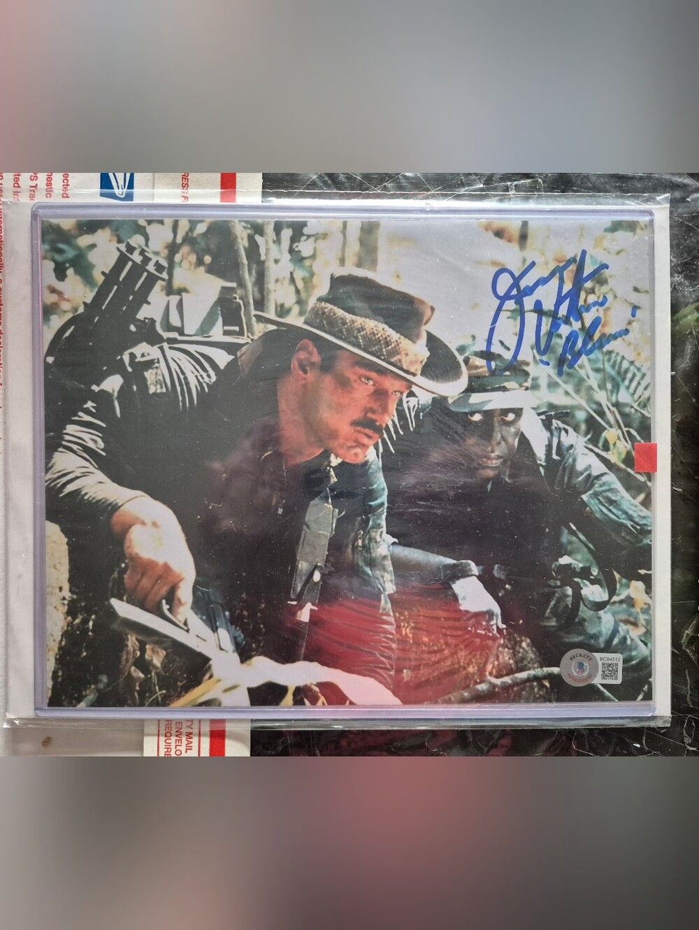 Jesse Ventura from "Predator" & WWE Hand Signed Autograph Beckett Authenticated